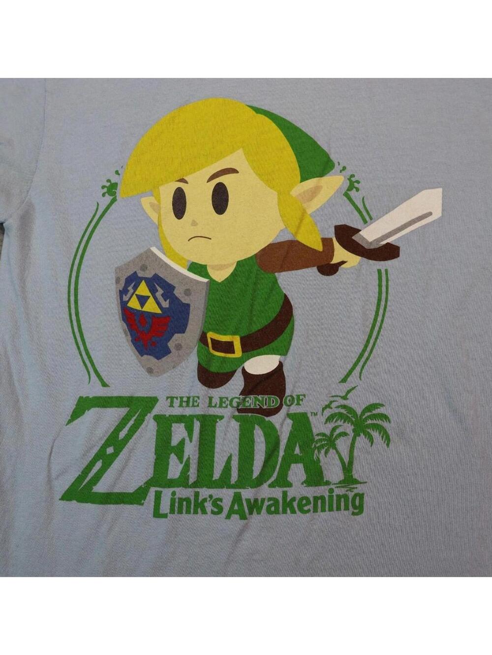 Legend of Zelda Awakening Blue Small Shirt Official Nintendo